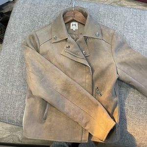 John + Jenn faux suede jacket